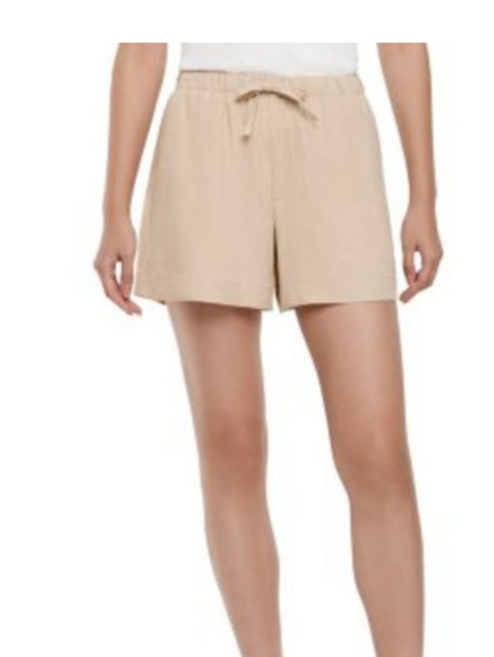 New With Tag XXL GAP Linen Drawstring Shorts in Khaki Beige
